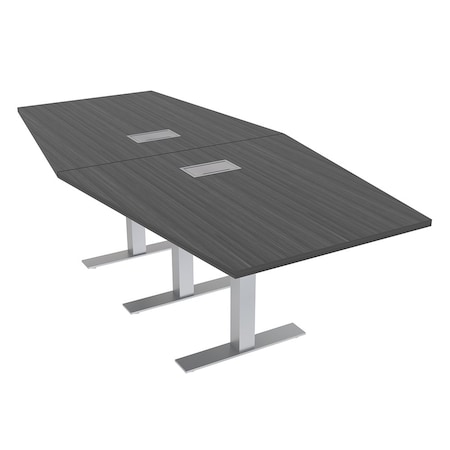 Skutchi Designs 45 in W, 96 in L, 29 in H, Engineered Wood Top, Grey HAR-HEX.IR-46x93-T-ELEC-ASIANNIGHT